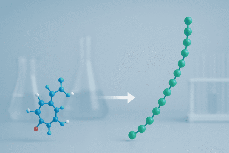 Illustration of peptide molecules promoting cell growth and development.