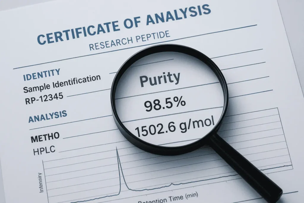 How to Read a Certificate of Analysis for Research Peptides