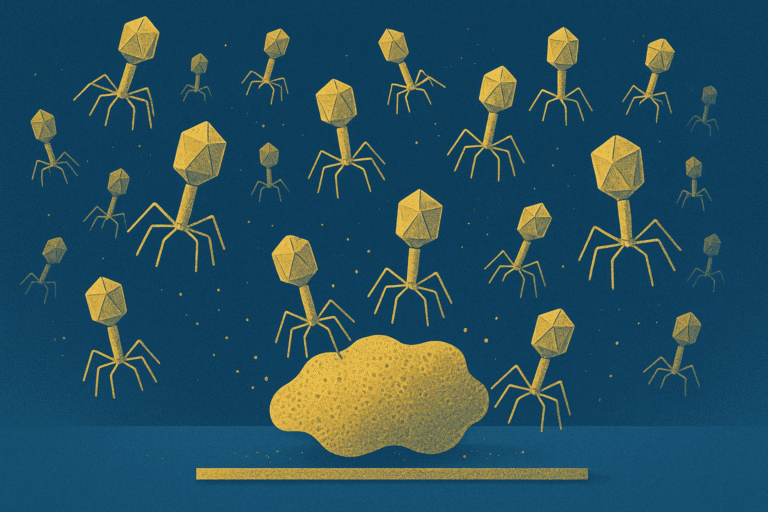 Illustration of peptide molecules and scientific research for peptide development.