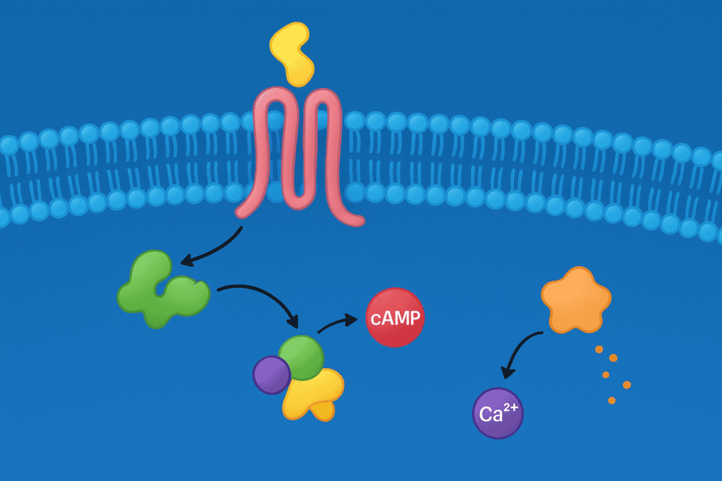 GPCR Signaling Pathways Investigated with Peptide Agonists