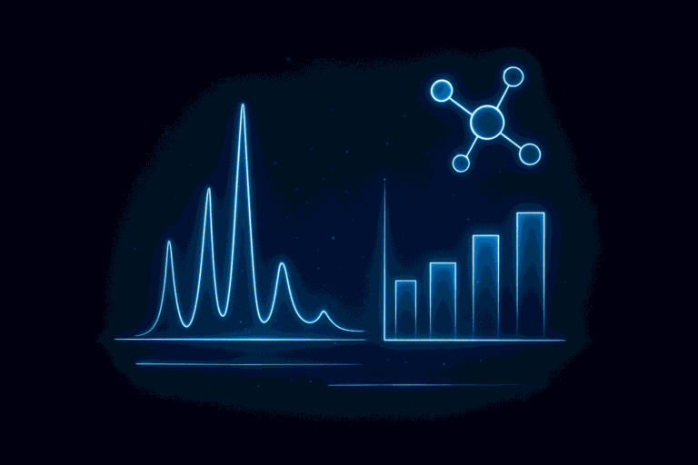 Opti peptide analysis with molecular structures and data visualization.