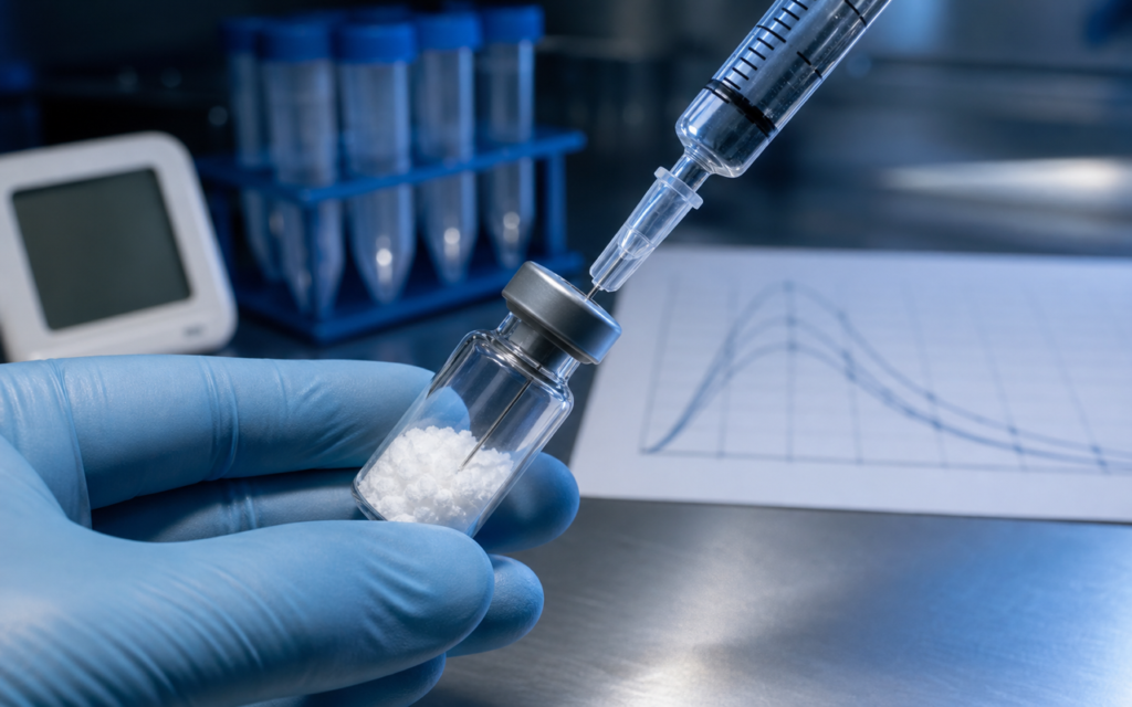 CJC-1295 No-DAC Pulse Kinetics: Short Half-Life Research Implications