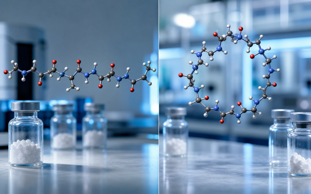 Cyclic vs Linear Peptides: Structure, Stability, and Research Implications